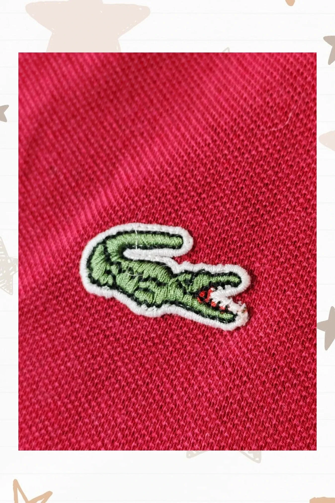 Polo Lacoste granate/bordô – photo 2